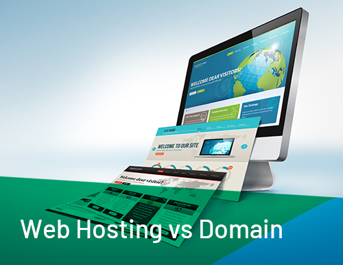 what is web hosting versus domain