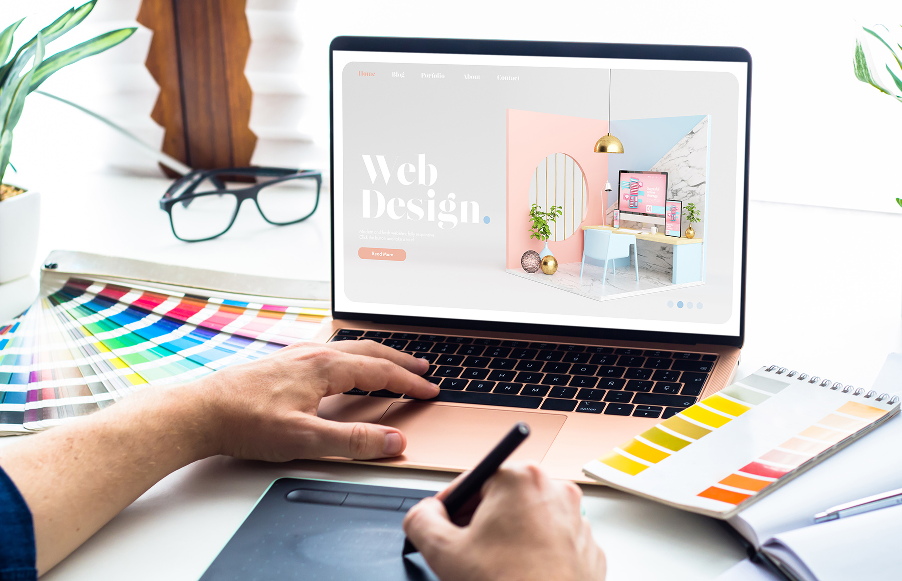 Your beautifully designed website